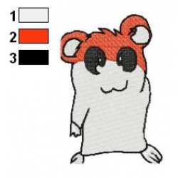 Hamtaro Embroidery Design 32